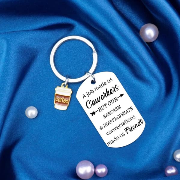 Funny Keychain Farewell Gift for Coworkers and Friends