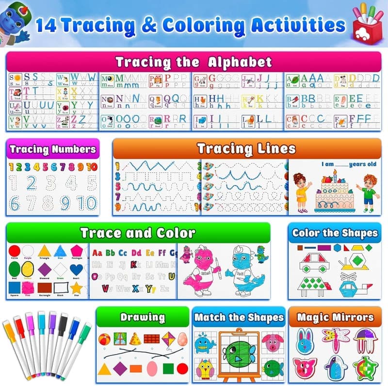 Montessori Busy Book for Toddlers - Sensory Learning Activities