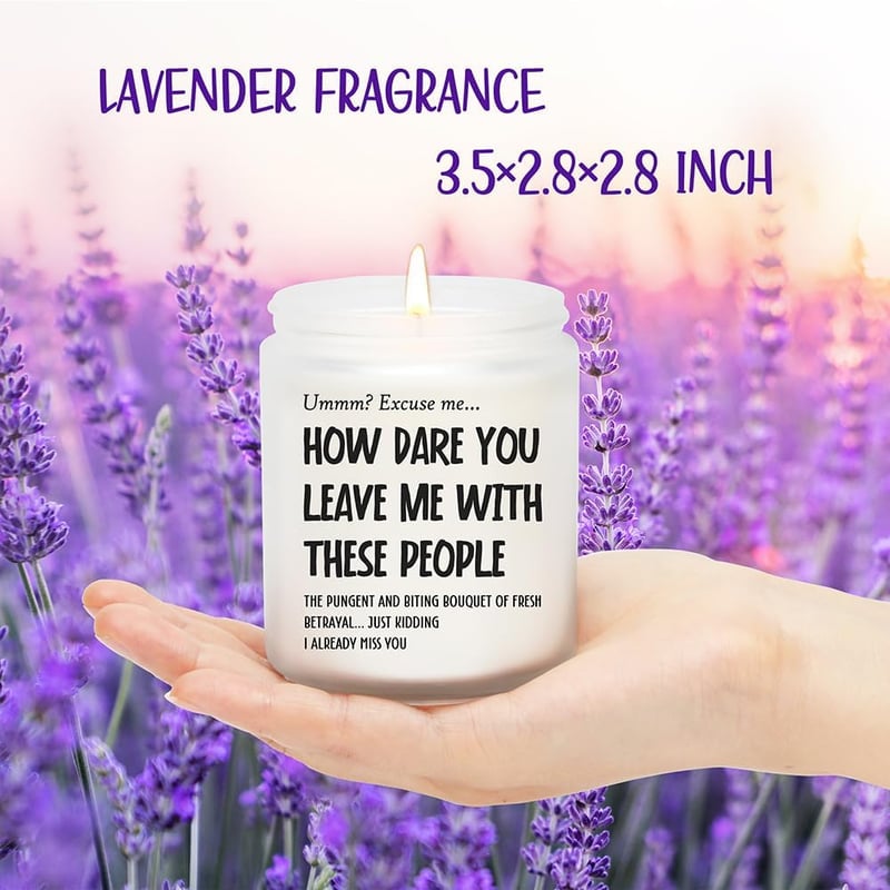 Farewell Funny Candle Gift for Coworkers - Lavender Eucalyptus