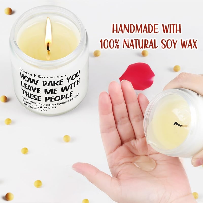 Farewell Funny Candle Gift for Coworkers - Lavender Eucalyptus