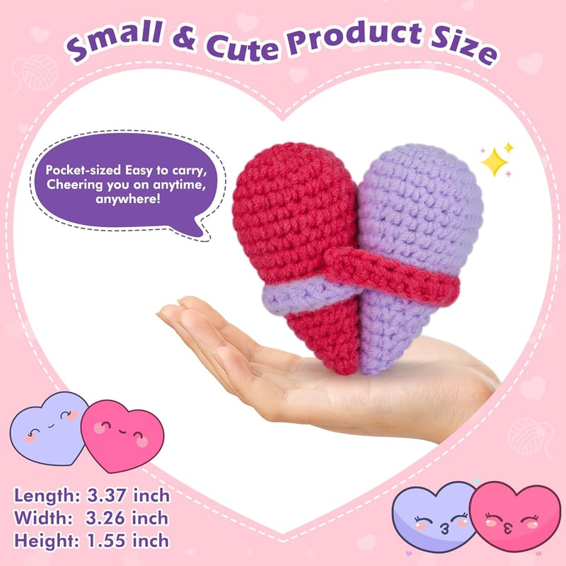 Friendship Birthday Gift: Cute Handmade Crochet Love Gift