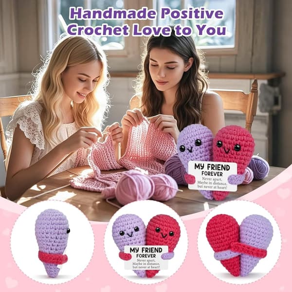 Friendship Birthday Gift: Cute Handmade Crochet Love Gift