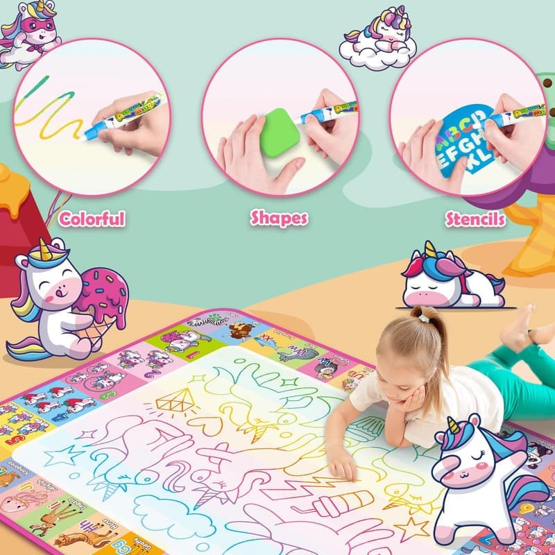 Aqua Water Doodle Mat – Educational Drawing Toy for Kids