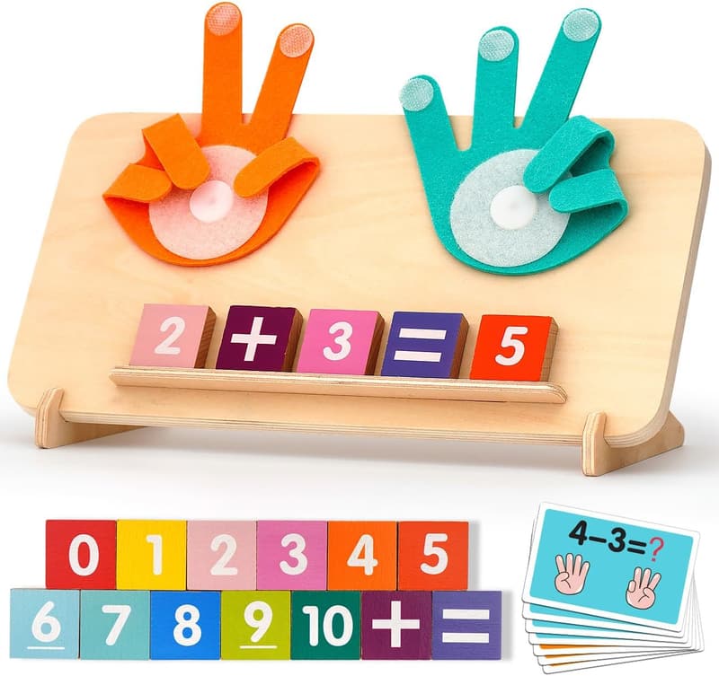 Educational Math Counting Blocks for Toddlers, 2-4 Years