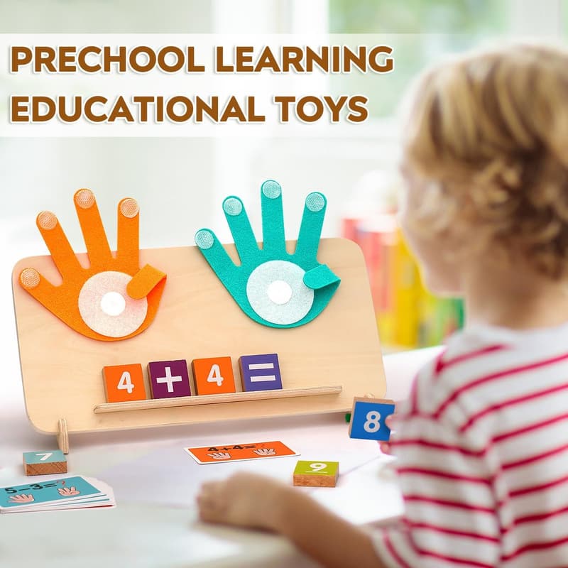 Educational Math Counting Blocks for Toddlers, 2-4 Years