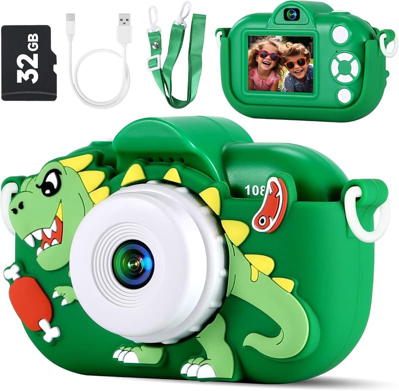 Kids Dual Lens Camera for Boys, 48MP - Christmas Gift
