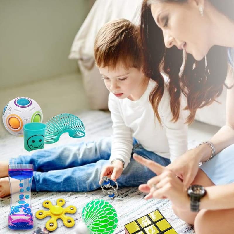 Sensory Fidget Toy Set - 35 Pcs for Stress Relief & Anxiety