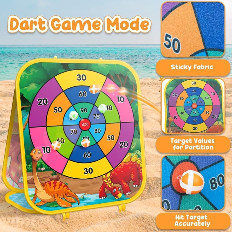Outdoor Bean Bag Toss Game for Kids - Lawn Toy for Ages 3-8