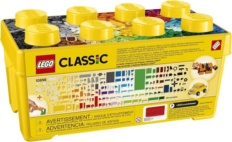 LEGO Classic Creative Brick Box - Building Toy Set for Ages 4+
