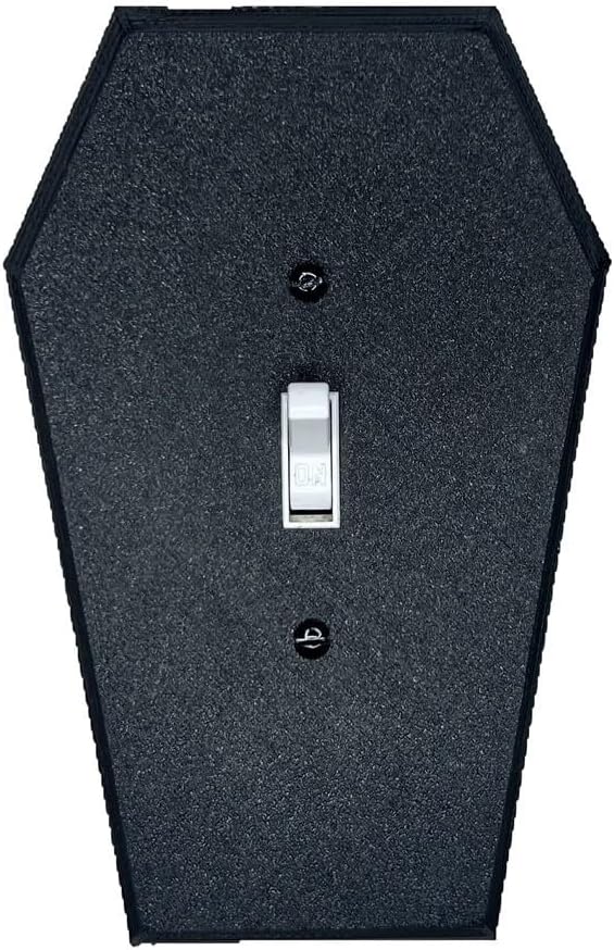 Gothic Black Coffin Light Switch Cover for Halloween Decor