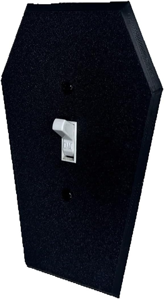 Gothic Black Coffin Light Switch Cover for Halloween Decor