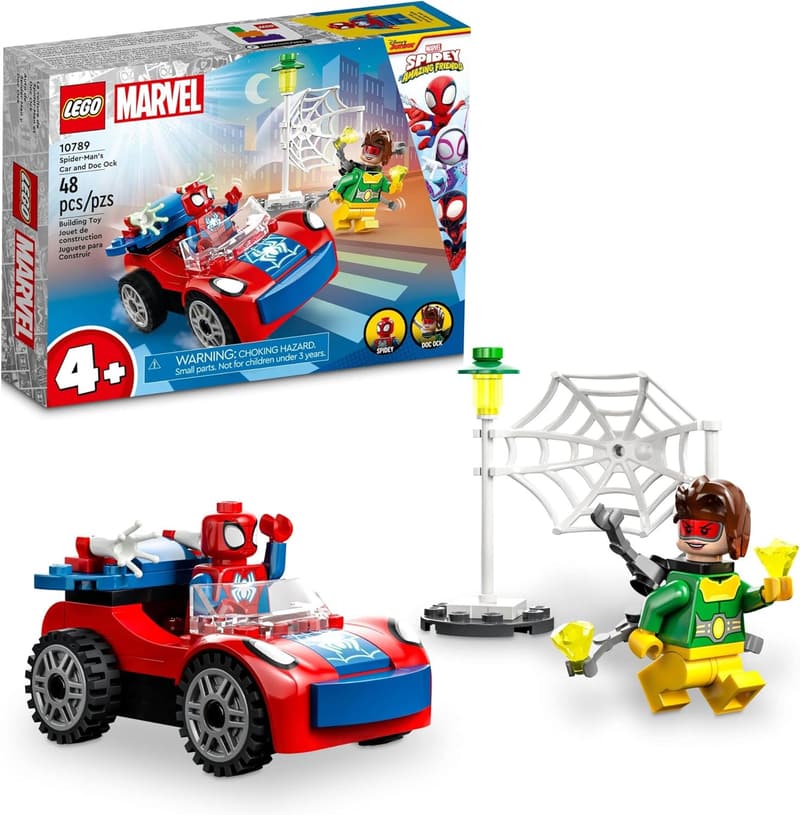 LEGO Marvel Spider-Man Car & Doc Ock Buildable Set for Kids 4+