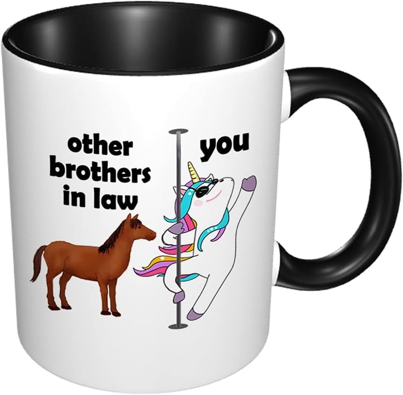 Brother-in-Law Gift: Funny Unicorn Coffee Mug, 11 oz