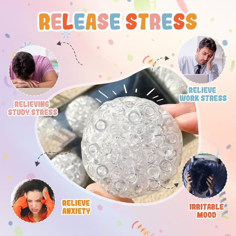 Anxiety Relief Stress Ball - Portable Handmade Gift for Anniversary