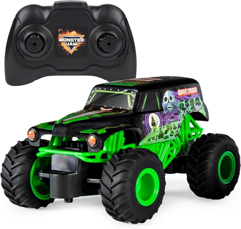 Grave Digger Remote Control Monster Truck for Kids, 1:24 Scale