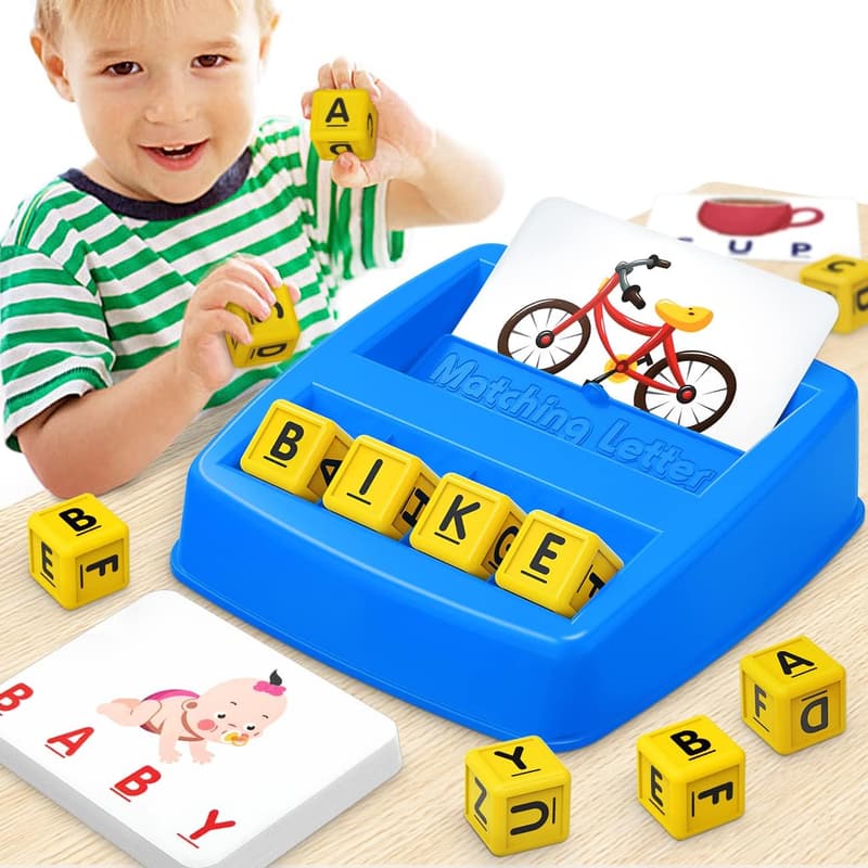 ABC Matching Letter Game for Kids Ages 4-8 - Perfect Christmas Gift