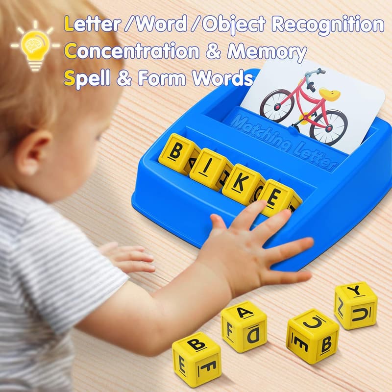 ABC Matching Letter Game for Kids Ages 4-8 - Perfect Christmas Gift