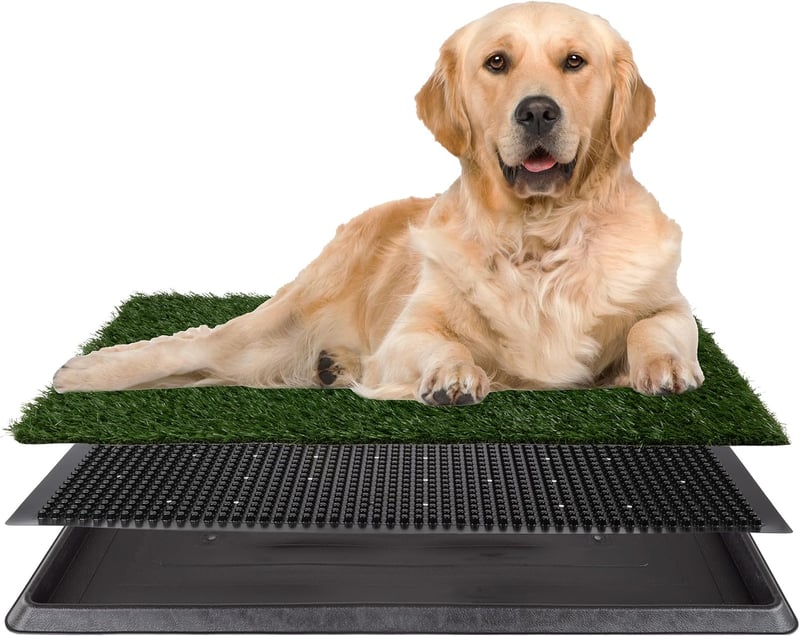 Reusable 3-Layer Puppy Pee Pad with Tray for Dogs