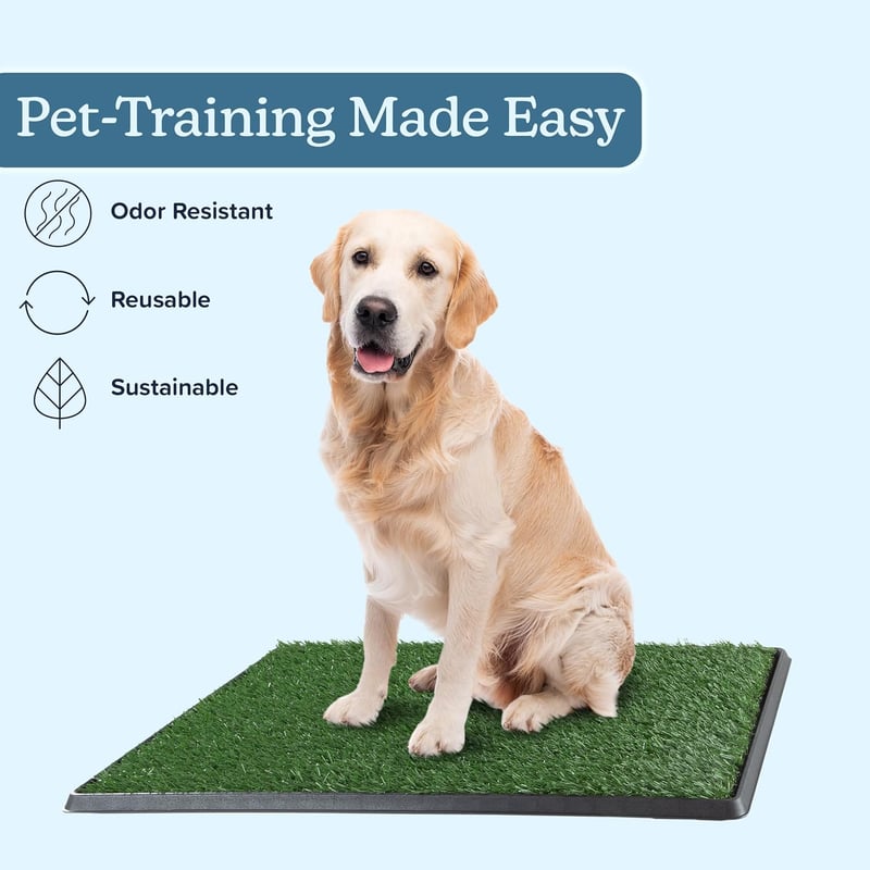 Reusable 3-Layer Puppy Pee Pad with Tray for Dogs