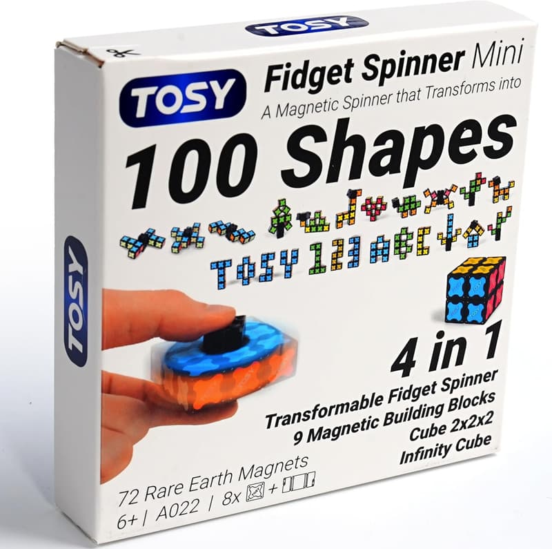 Transformable Mini Fidget Spinner - 3-in-1 Stress Relief Toy