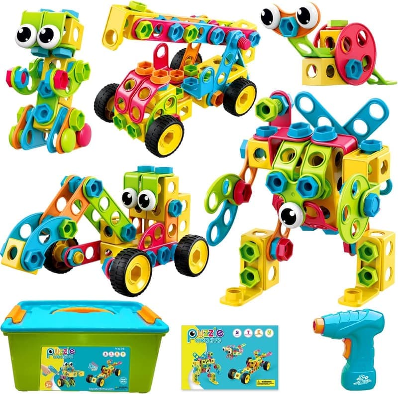 Educational STEM Building Blocks Set for Kids Ages 3-10