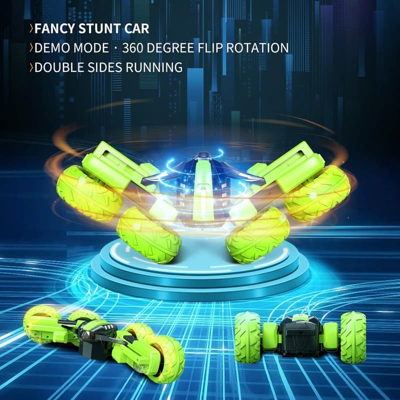 Remote Control Stunt Car for Kids, Birthday Gift, 360° Flips
