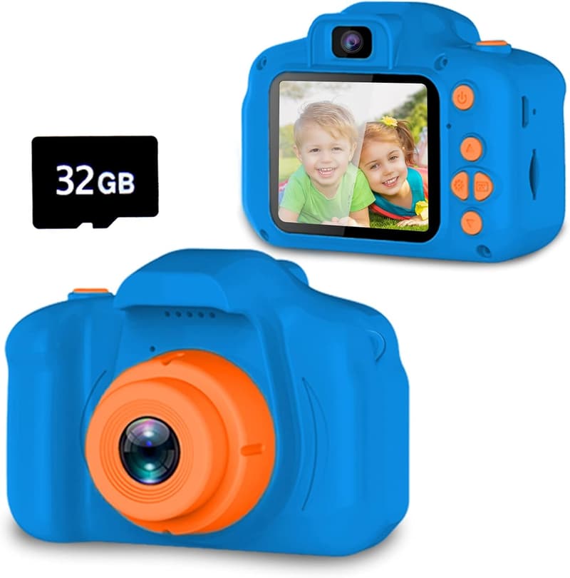 Kids Selfie Camera with 32GB SD Card - Gifts for Ages 3-9