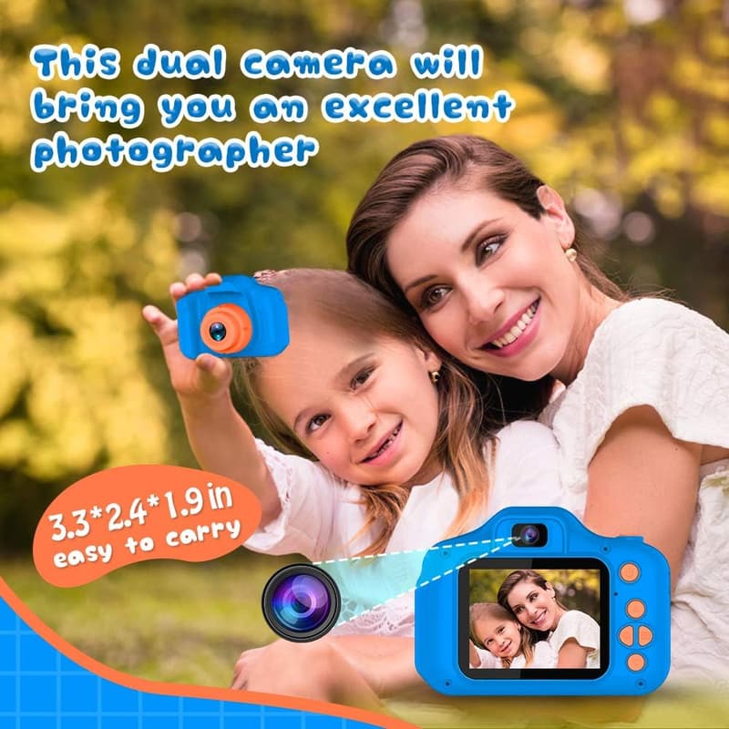 Kids Selfie Camera with 32GB SD Card - Gifts for Ages 3-9