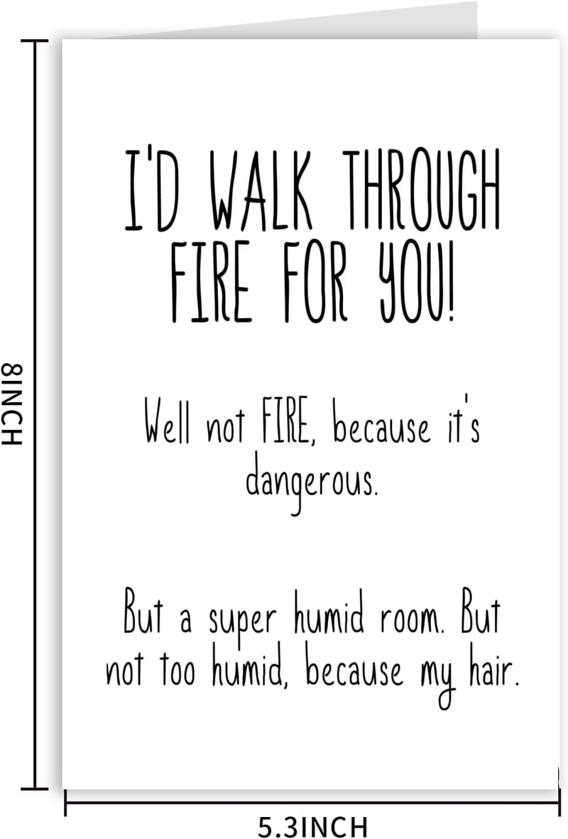 Funny Birthday Card for Best Friend & Romantic Anniversary Gift