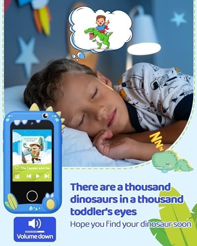 Kids Dinosaur Touchscreen Smartphone with Dual Camera - Educational Toy