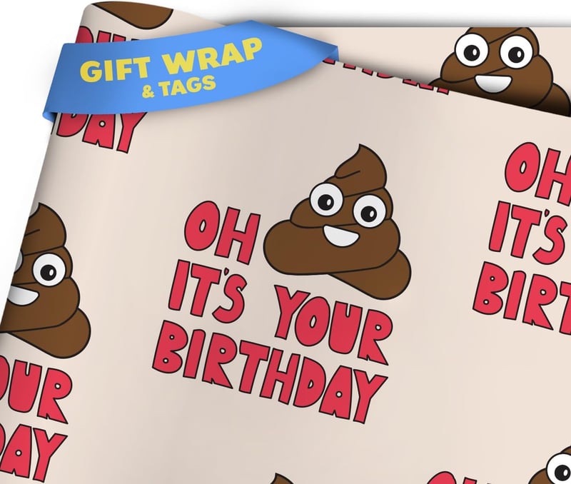 Funny Birthday Wrapping Paper – 