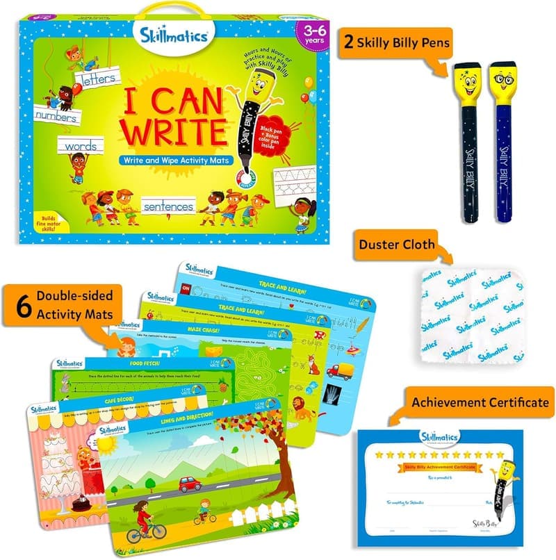 Reusable Preschool Learning Activities - Skillmatics Educational Toy