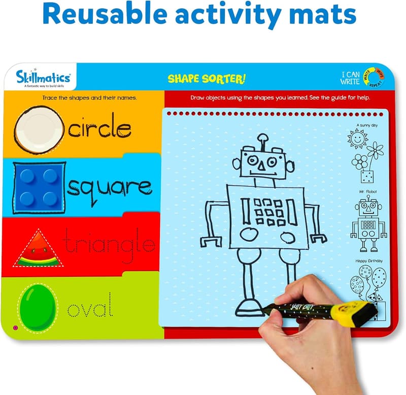 Reusable Preschool Learning Activities - Skillmatics Educational Toy