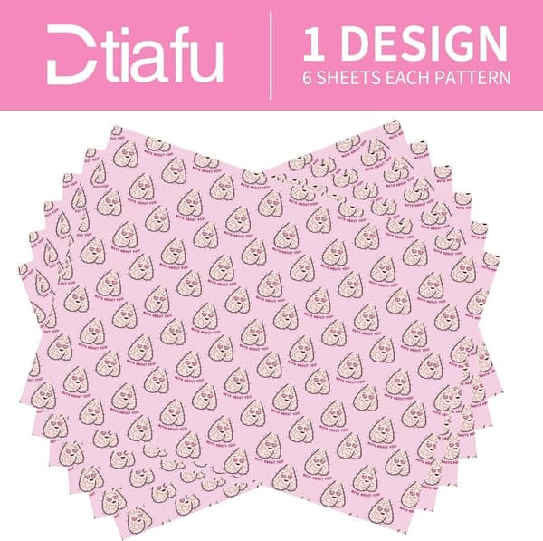 Nuts About You Funny Gift Wrap - 6 Sheets for Adults