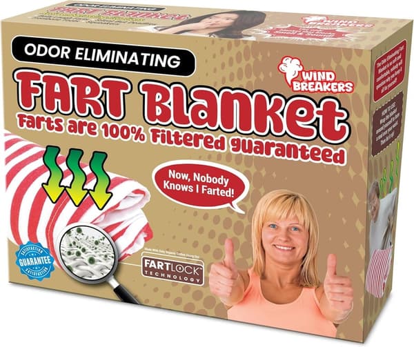 Funny Fart Blanket Gag Gift for White Elephant & Parties