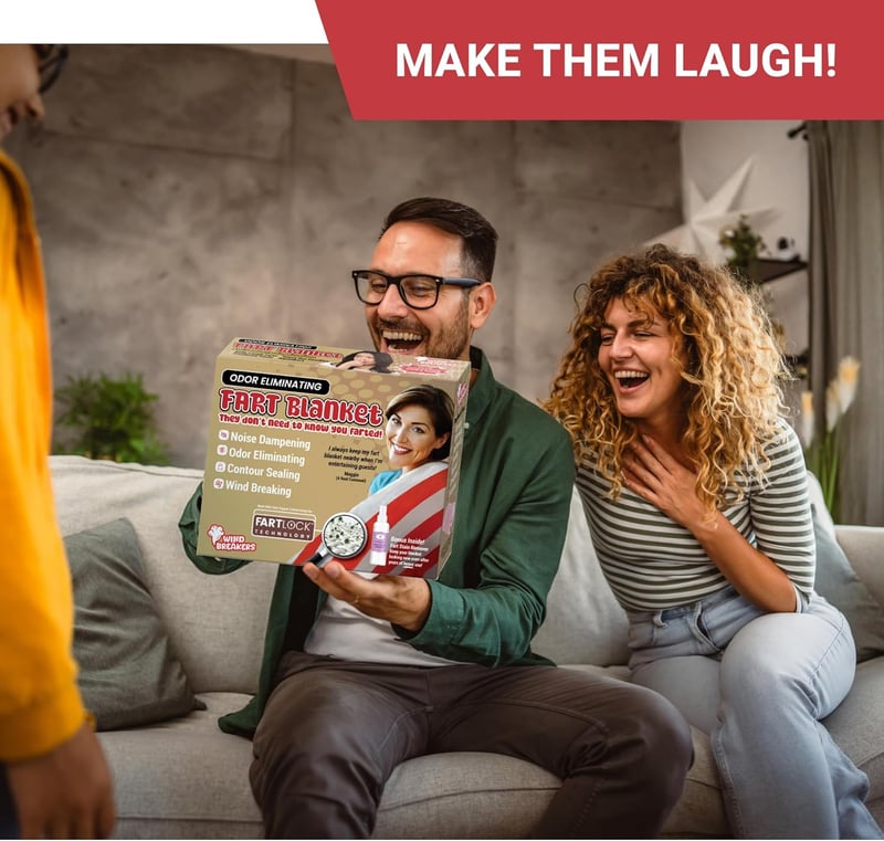 Funny Fart Blanket Gag Gift for White Elephant & Parties