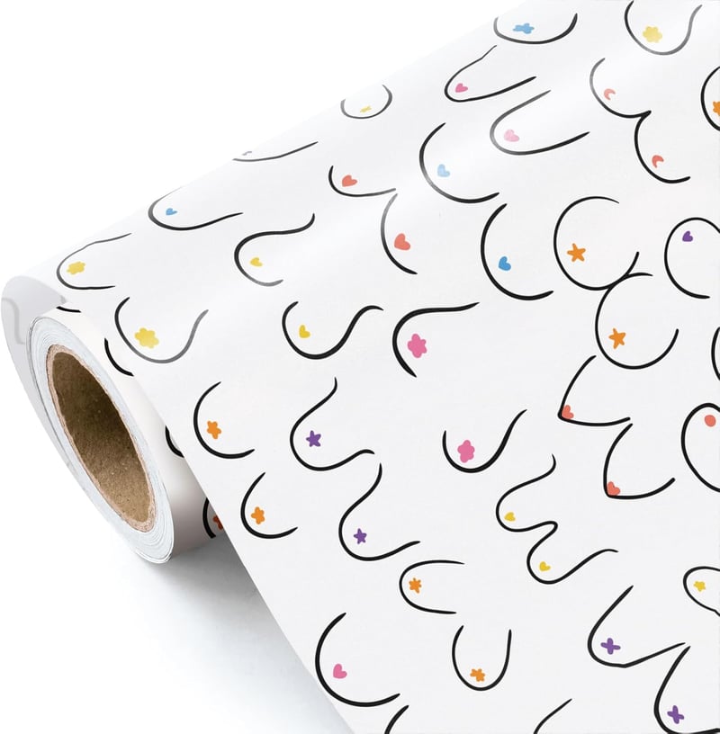 Funny Birthday Gift Wrap - Mini Roll - 17
