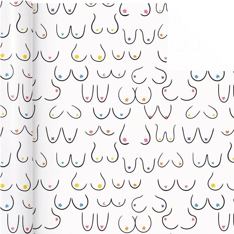 Funny Birthday Gift Wrap - Mini Roll - 17