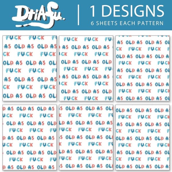 Inappropriate Gift Wrap for Adults - 6 Sheets, 20x28 Inch