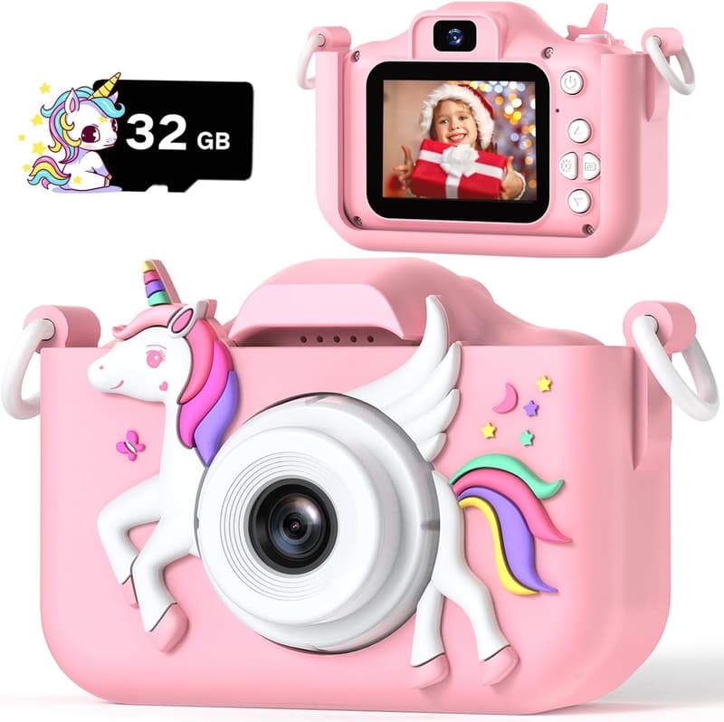 Kids Digital Selfie Camera - 1080P HD for Ages 3-6