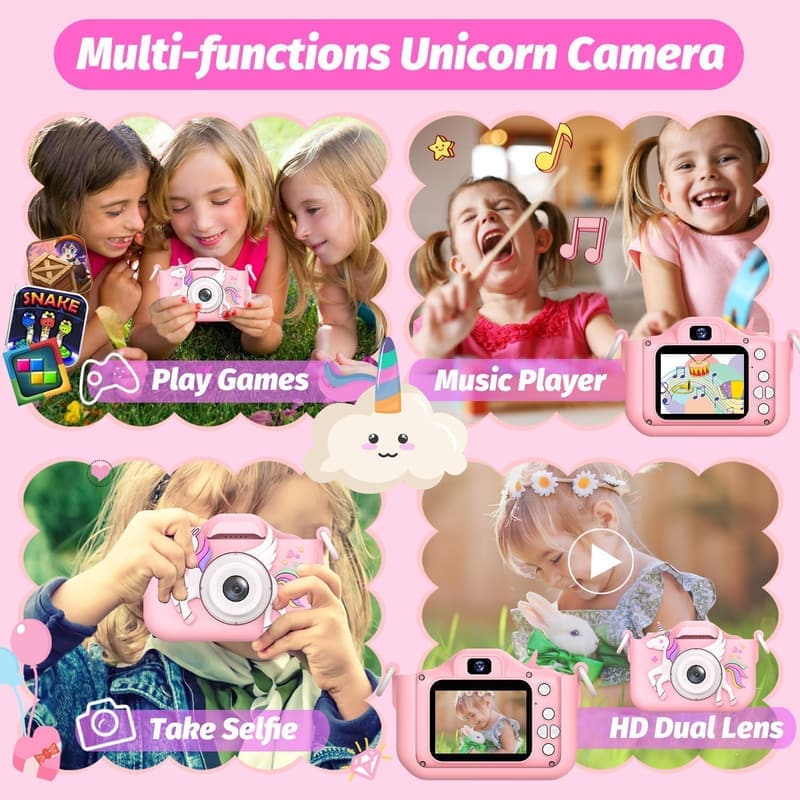 Kids Digital Selfie Camera - 1080P HD for Ages 3-6