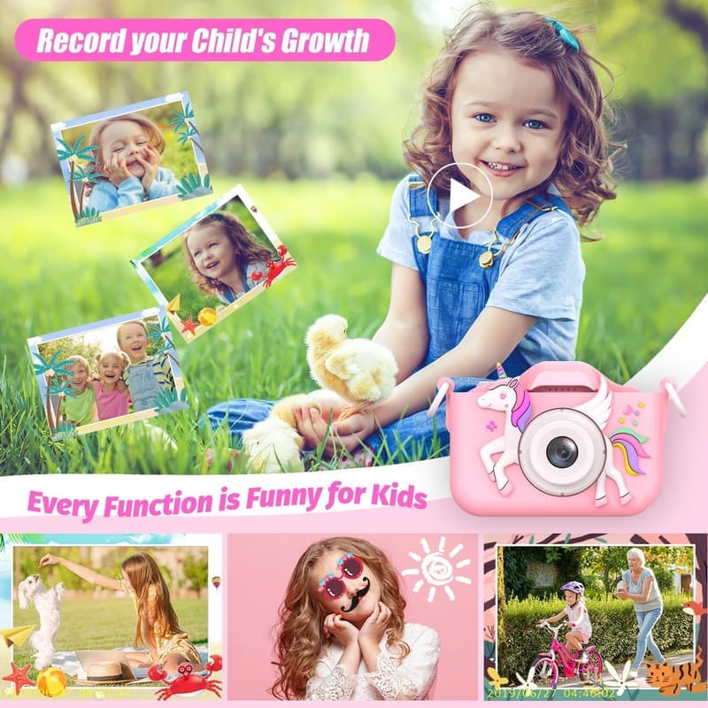 Kids Digital Selfie Camera - 1080P HD for Ages 3-6