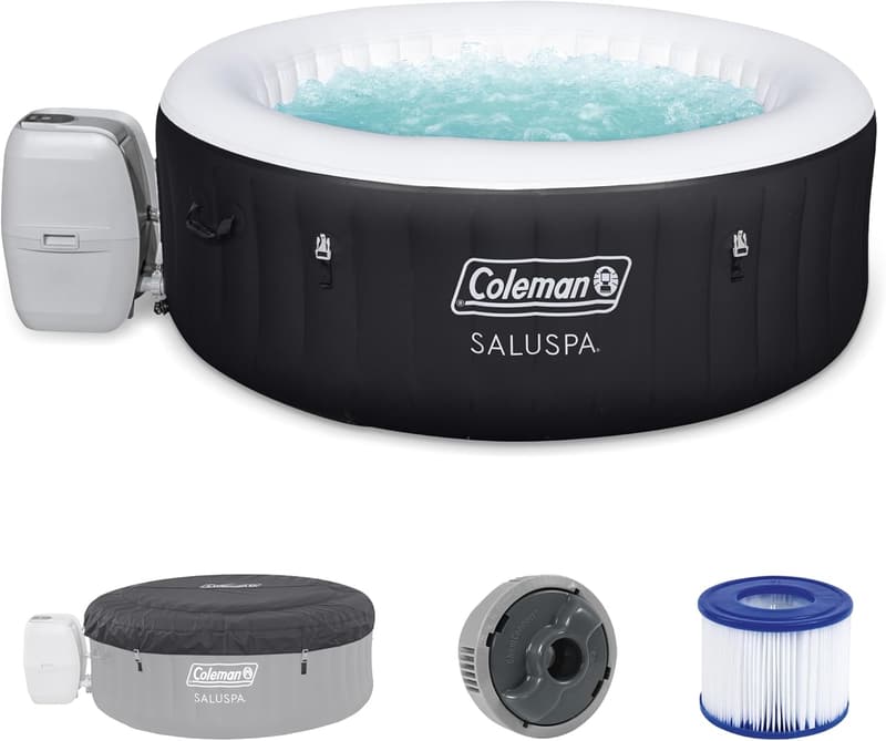 Portable Outdoor Spa: Coleman SaluSpa Miami 2-4 Person Hot Tub