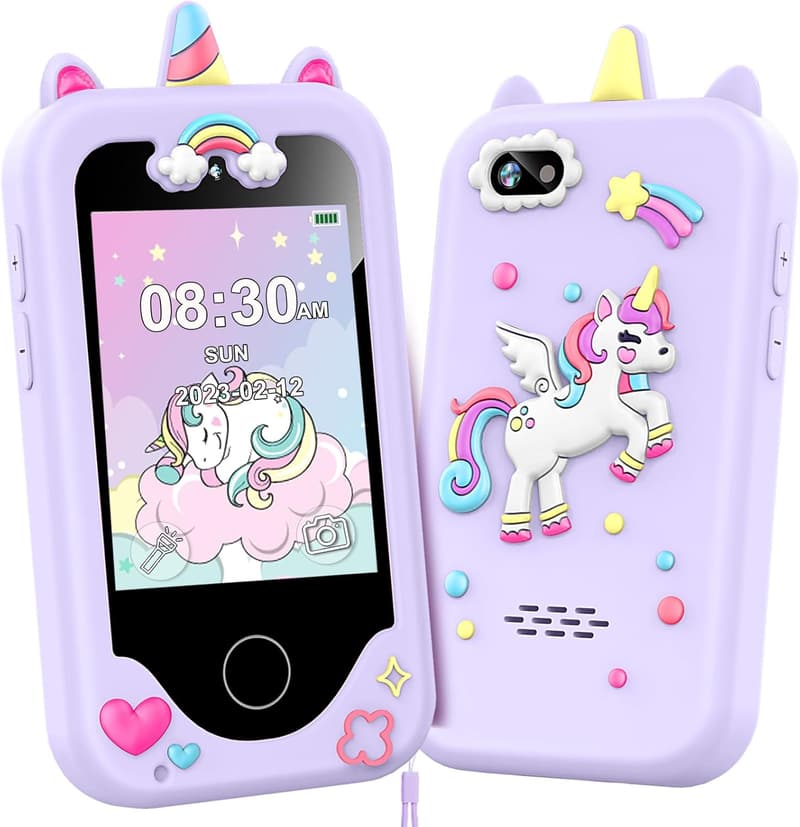 Kids Smartphone Toy for Girls Age 3-10, Purple
