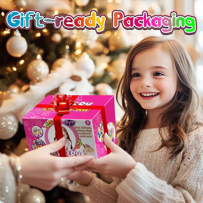 Kids' Jewelry Making Kit - 520+ Snap Pop Beads for Ages 4-8