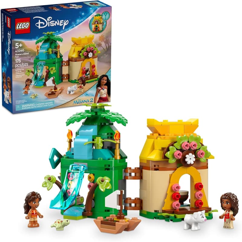 LEGO Disney Moana's Island Fun Building Set for Kids, 5+