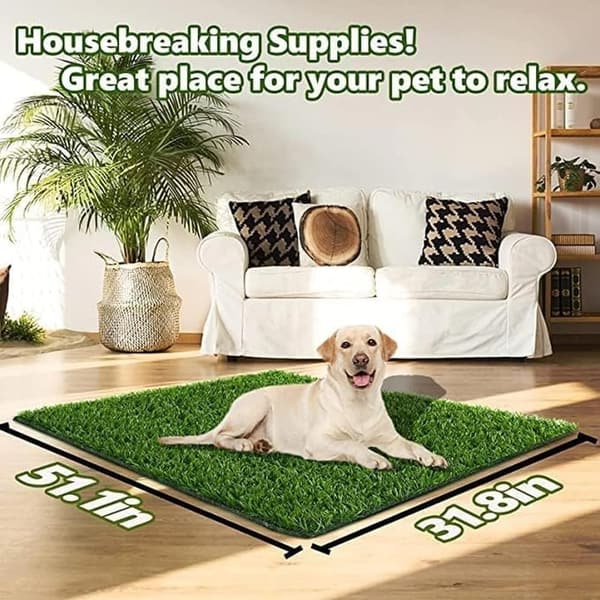 Artificial Grass Pee Pad for Dogs, 51.1x31.8 in, Indoor/Outdoor