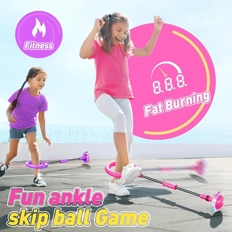 Colorful Rechargeable Skip Ball Toy for Kids' Birthdays