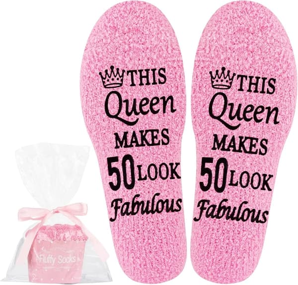 18th Birthday Fuzzy Socks for Teen Girls