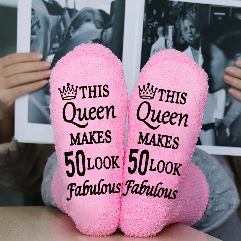 18th Birthday Fuzzy Socks for Teen Girls